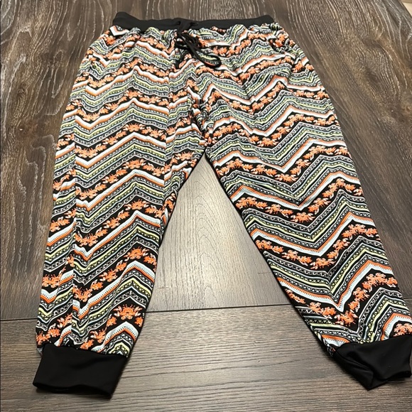 EYE CANDY FLORAL JOGGERS SIZE 2X - Picture 1 of 6